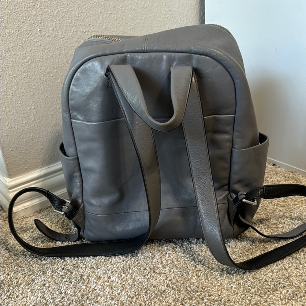 Vera Bradley Gray Quilted Backpack - Picture 2 of 5